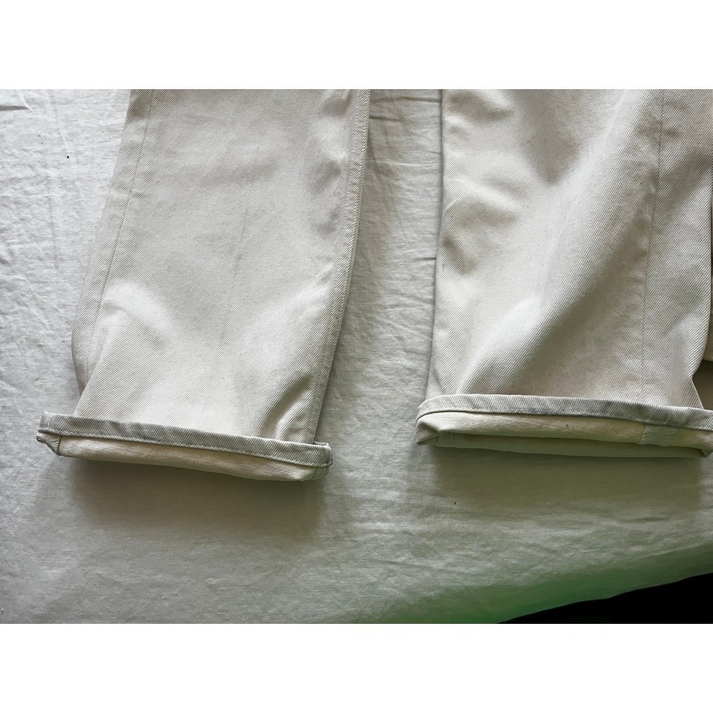 AURALEE Off White High Waist Straight Leg Denim Jeans Women Size 28.5 x 27 - Picture 10 of 13